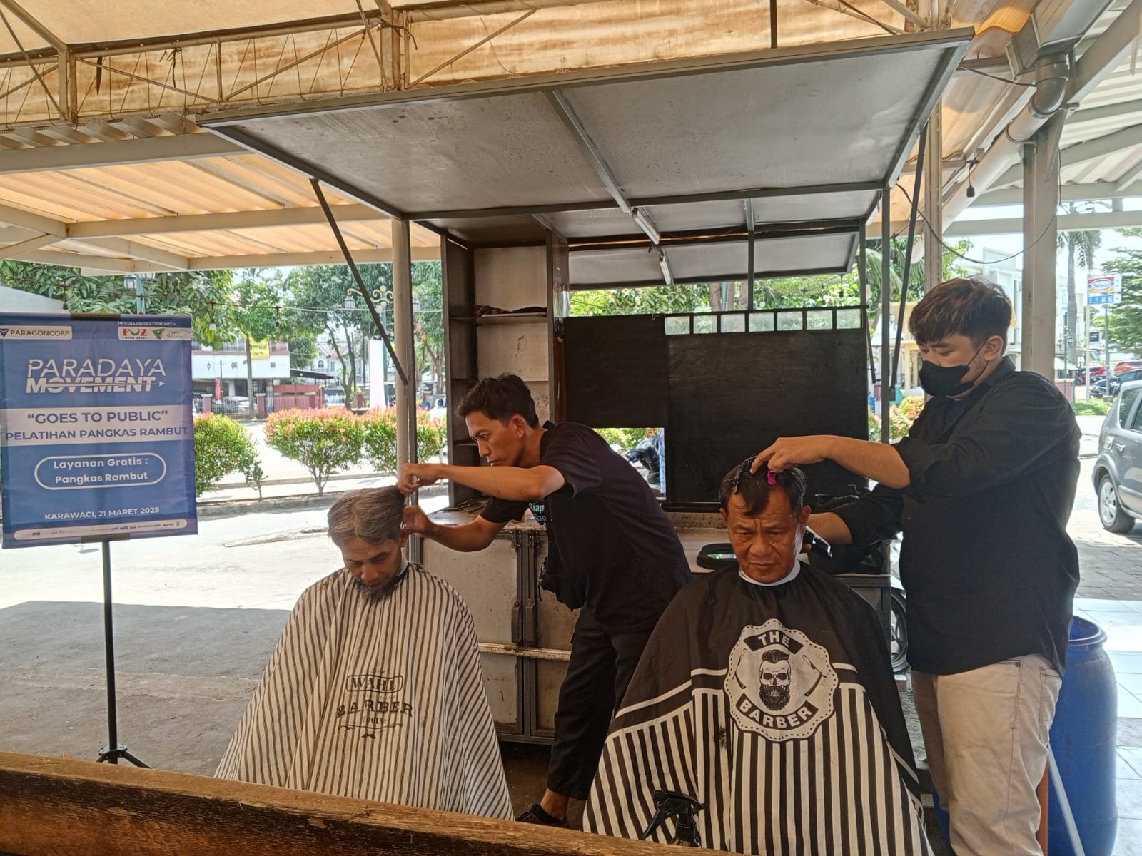 Kegiatan Goes to Public pangkas rambut batch 2, Karawaci, 21 Maret 2025