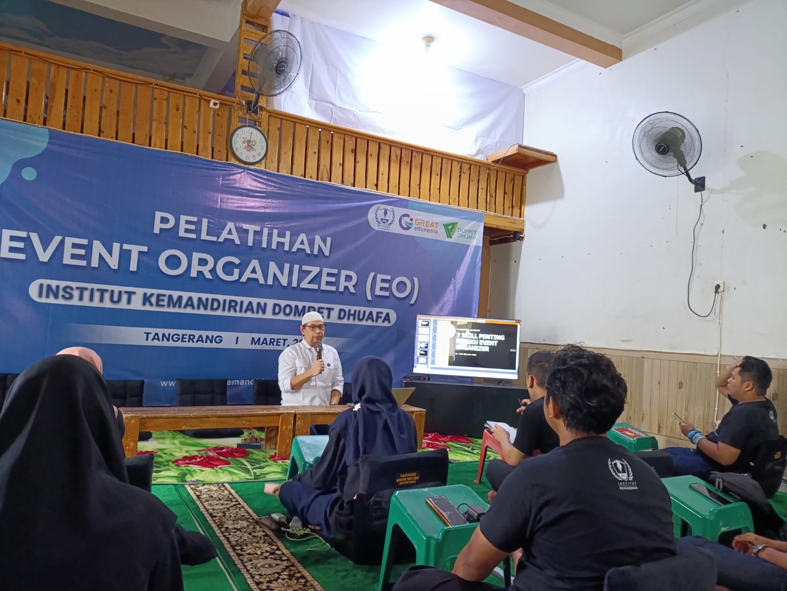 Pemberian materi untuk peserta Event Organizer, Jumat (21/03/2025)